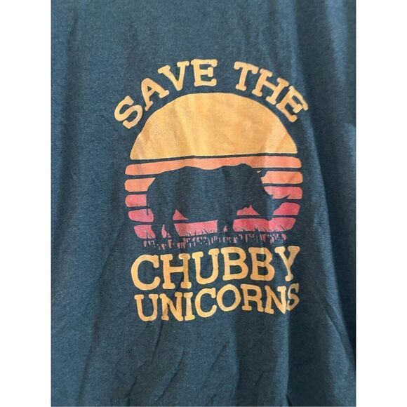 Save the Chubby Unicorns size Large - Picture 2 of 2